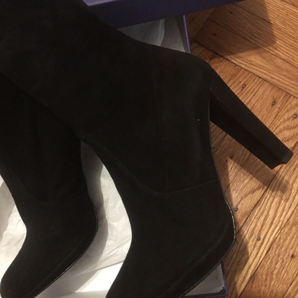 Stuart Weitzman Highland black suede boots! Sz 8.5 - Picture 4 of 7